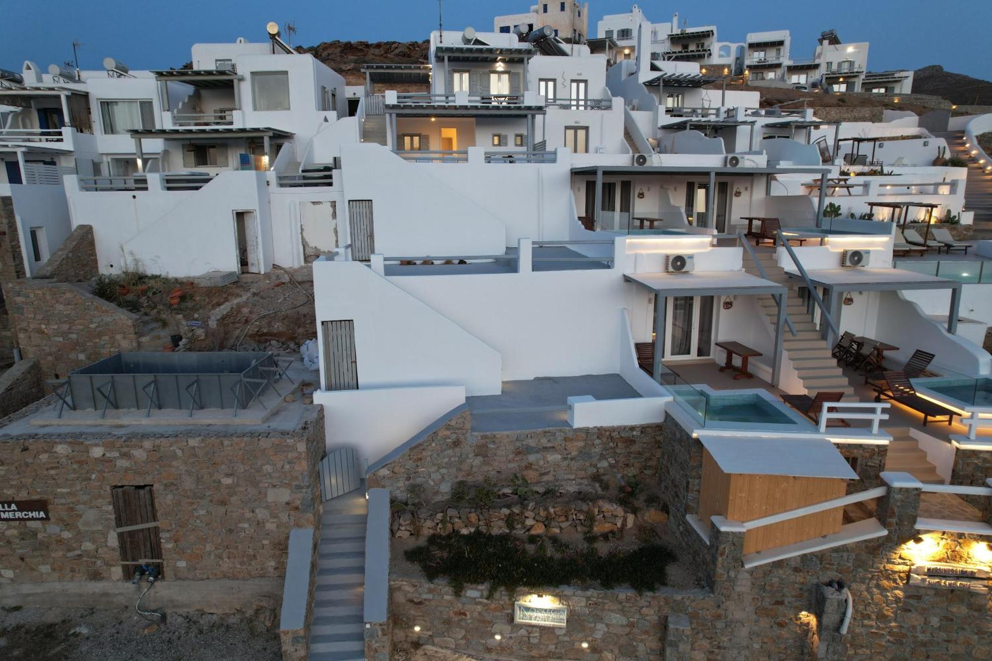 Merchia Bay Villas Mykonos Merchia Beach Bagian luar foto