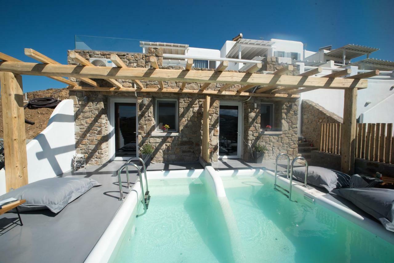 Merchia Bay Villas Mykonos Merchia Beach Bagian luar foto